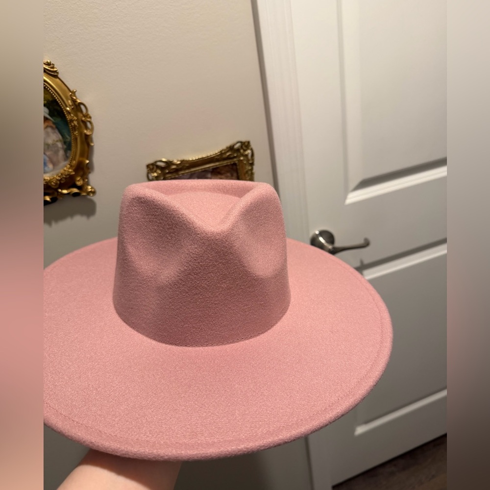 Pink Wide Brim Rancher Hat